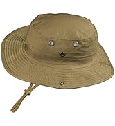 Camo Boonie Hat for Men Women, Military Tactical Wide Brim Bucket Hats, UPF50+ Jungle Sun Cap for...