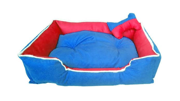 Cutepups Round Dog Bed,Round Dog Bed,Medium Dog Bed,(Medium Size/Sky Blue and red) (B0CQTSL5DR) Amazon Price History, Amazon Price Tracker