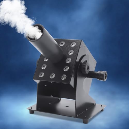 Máquina de humo LED CO2, generador de niebla para escenario y cañón CO2 con manguera de 6 m, control DMX de 250 W para fiestas DJ, cumpleaños y bodas miniatura 3