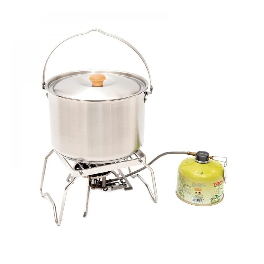Support Pliable Pour Feu De Camp Ou Réchaud - En Acier Inoxydable - Hauteur Réglable - Pour Randonnée, Camping, BBQ - 14