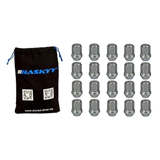 20 Écrous de Roue Écrous de Roue Zinc M12x1,5 Schaftlänge : 34mm Cône 60° Cône SW19