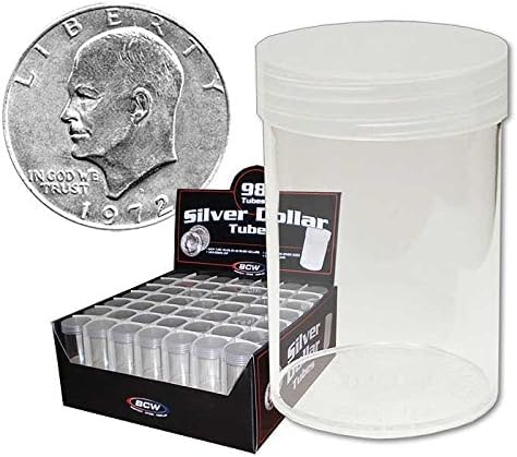 Tubos para monedas BCW para dólares de plata, 196 unidades miniatura 1