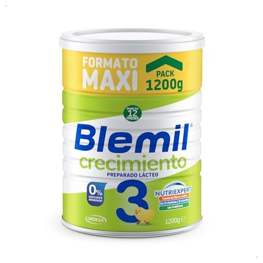 Blemil Plus 3 Crecimiento 0% Azúcares Añadidos - Preparado Lácteo en polvo, Desde los 12 Meses, 1200g