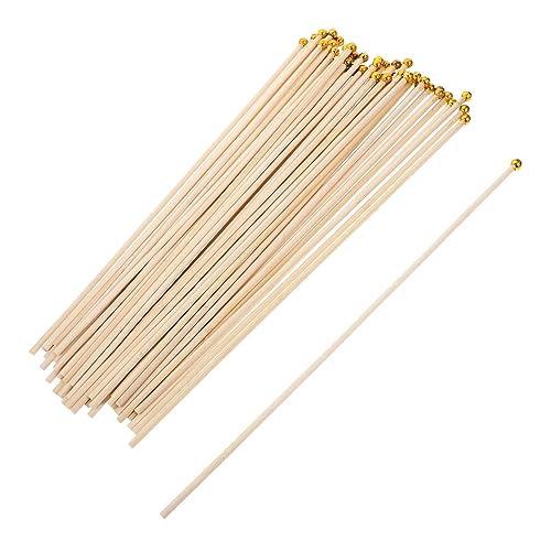 TOYANDONA 50pièces Mâts De Drapeau Bambou De Rechange pour Drapeaux Portatifs Compatible avec Accessoires De Bureau