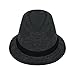 Fedora Hat Men Felt Panama Jazz Hat Women Classic Manhattan Structured Trilby Hat Short Brim Vintage Fedora Hat Band Gray