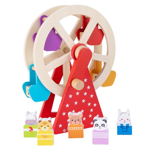 Grande Roue de Carnaval jouets en bois animaux robustes