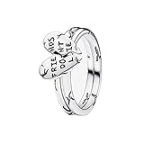 Artiyoo Strange thing Ring Fit Women Fashion Gifts 925 Sterling Silver DIY Jewelry (Friends Don't Lie Splittable Ring number 7)