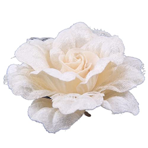 Broche fleur fait main pour écharpe et corsage élégant de femme