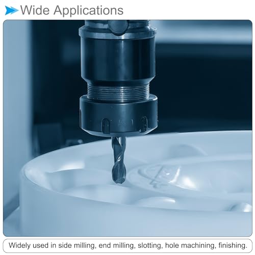 Image of Ball Nose End Mill, 2 Flute 0.24 inch Diameter 1.1 inch Cutting Length, High Speed Steel CNC Spiral Milling Cutter - (Applications: for Steel Milling)