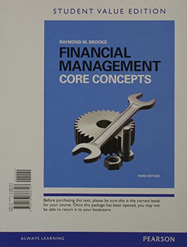 Financial Management: Core Concepts Student Val... 0133866793 Book Cover