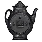 Teapot 11 Inch Quality Quartz Battery Operated 3-D Easy to Read Home/Office/Kitchen/Classroom/School Clock Classic Mo Black 11.25inch 13781 0 - Image 5