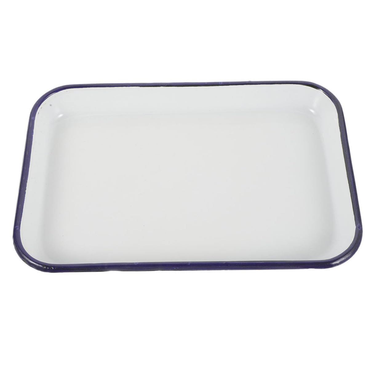 Hohopeti Emaille Backblech mit Großzügigem Platzangebot Spülmaschinenfest Rechteckiges aus Robustem Material für Backofen und Küchengebrauch