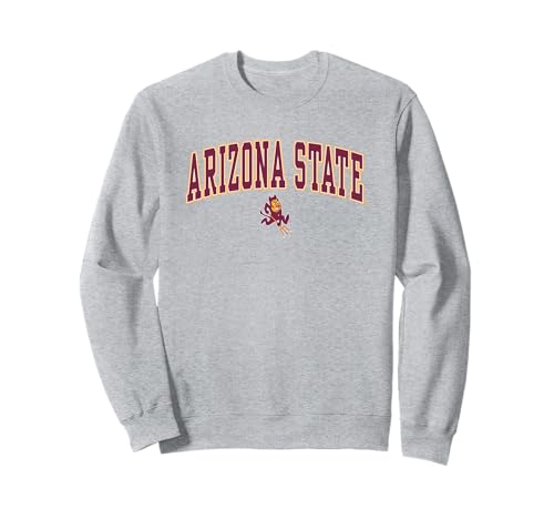 Arizona State Sun Devils Arch Over Mascot Logo Sweatshirt