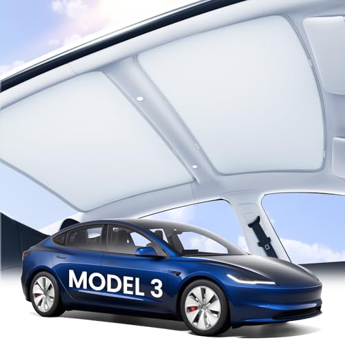 Image of Zanch Tesla Model 3 Sunshade Roof for 2020-2026, Gray