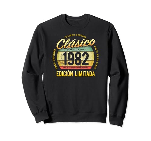 Clásico Nacido En 1982 Edición Limitada Cumpleaños Sudadera