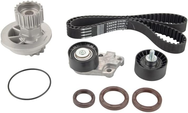 KAC Kits de correa de distribución bomba de agua tensora compatible con AVEO 2004-2008, AVEO5 1.6L DOHC L4 16V reemplazar el número de pieza