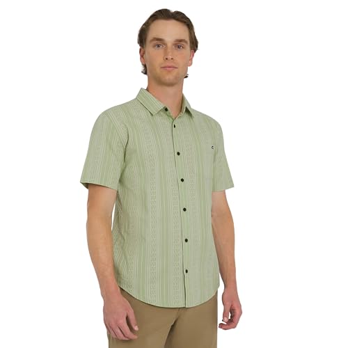 Billabong Men's Printed Short Sleeve Woven Button Down Shirt3