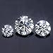 TOPGRILLZ Loose Diamond Moissanite D Colorless Brilliant Round Cut VVS1 Gemstones for Pendant Ring Stud Earring Jewelry Making, 0.1CT-4CT Certificate of Authenticity (4)