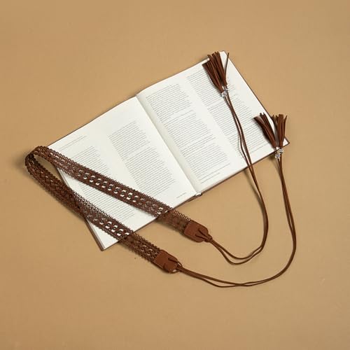 Boho Belts For Women Western Ethnic Women Dress Belt Vintage Hand-Woven Waistband with Wax Rope Tassels Belt for Cowgirl2