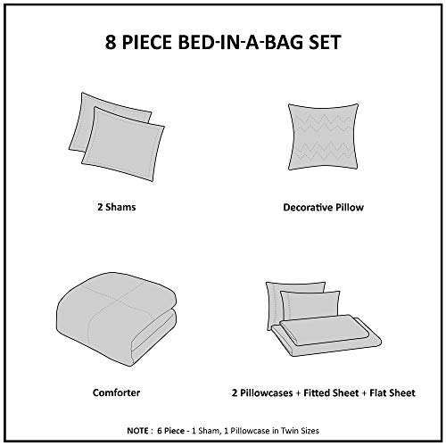 Mi Zone Kids Wise Wendy Bag In A Bag Sets For Girls, Owl Kids Girl Bedding Set – Ultra Soft Microfiber Childrens Bedroom Bed Comforters, Queen, White 8 Piece #TOP4