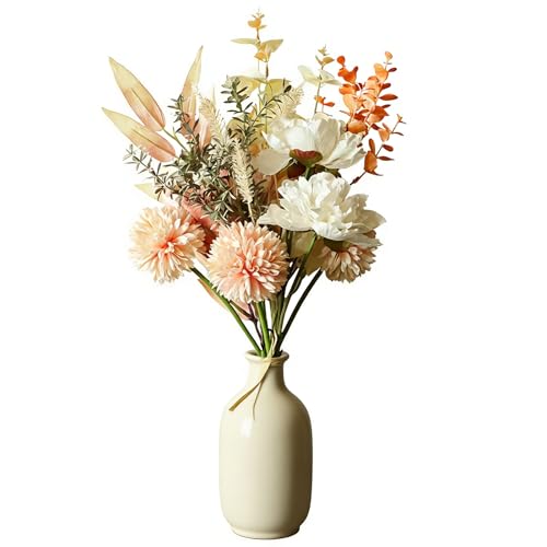 XIAOGUA Kunstblumen wie Echt Trockenblumen Herbst 44cm...