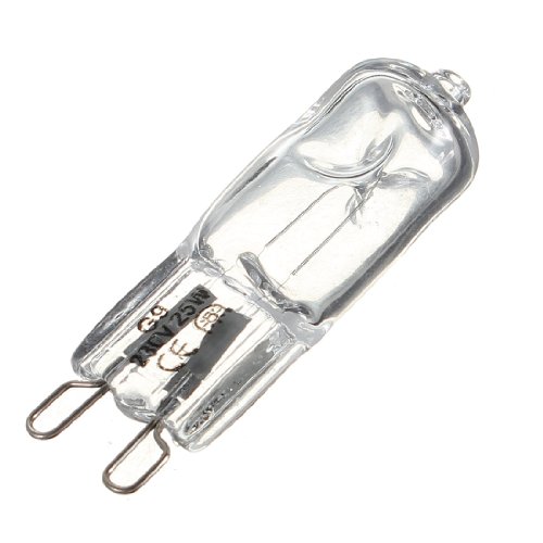 10 x G9 25 W transparente lámpara bombilla halógena 230 V