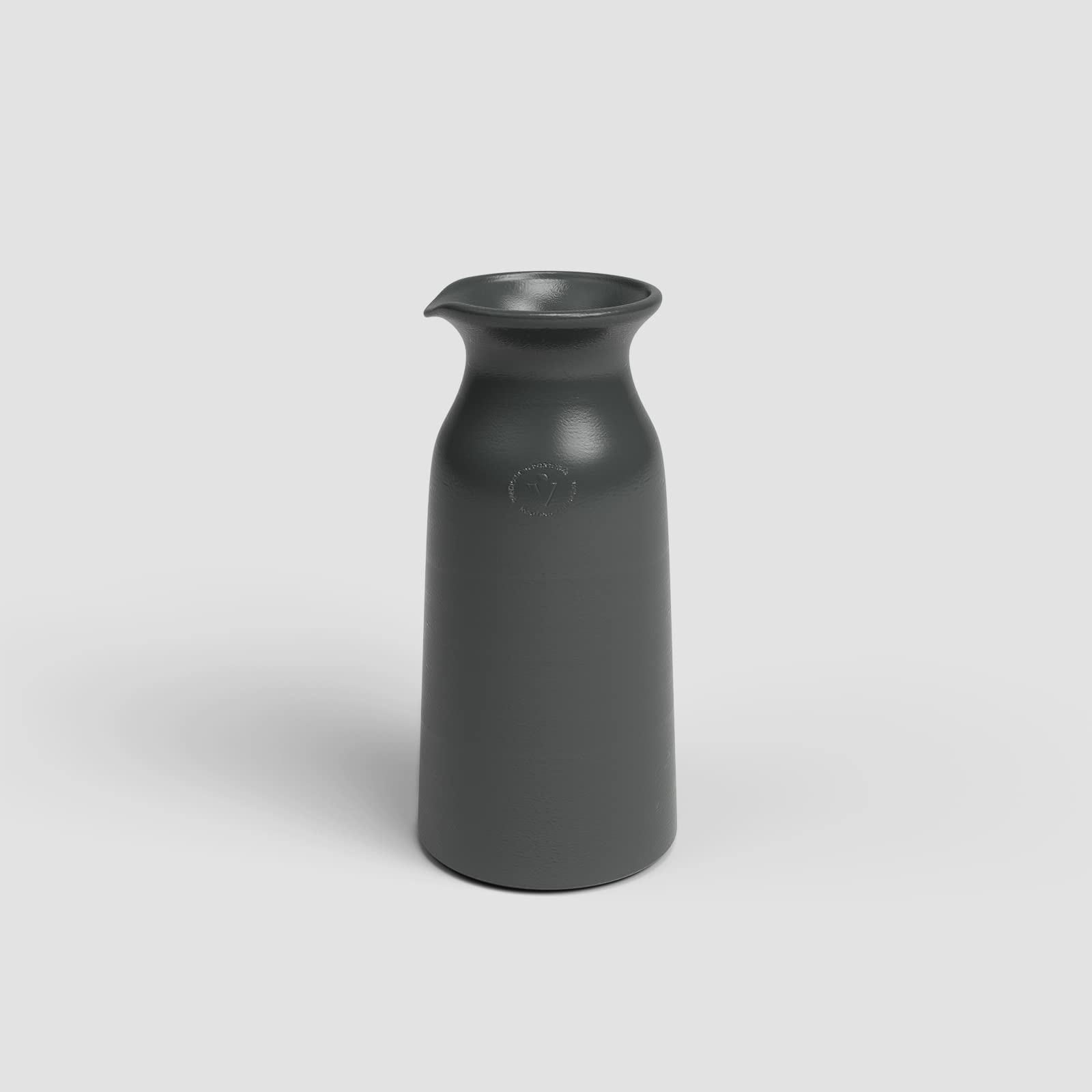 Artevasi Bia Pichet, Céramique fait à la main, Vase à fleurs décoratif élégant, Décoration intérieure, Anthracite, 30cm de haut