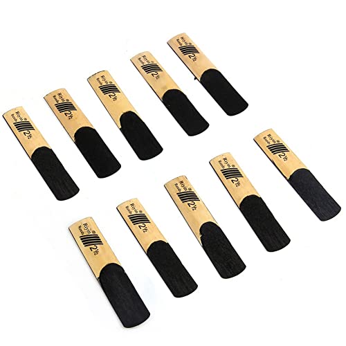 Lkjybg 10 Pcs Tenor Saxophone Reed Hardness Optional 1.5 2.0 2.5 3.0 3.5 4.0 Musical Instrument Accessories Hardness 2.5 #TOP4