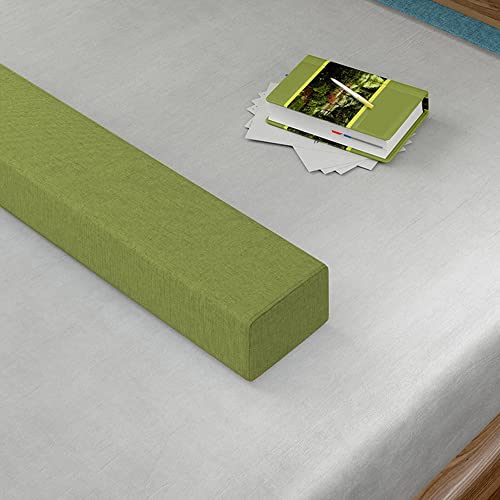 XIEMINLE Cojín de almohada para cabecero de cama, cojín para reposabrazos de sofá con funda extraíble, relleno de huecos de cama, puente rectangular para cama individual, doble, king, 150 x 5 x 8 cm,