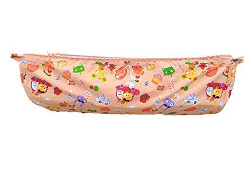 CUTEABLY Soft Cloth Baby Swing, Cradle Cover, Ghodiyu, Khoya, Palana, Hammock with Mosquito Net with Cotton Plasti Sheet (Orange Heavy Cotton)