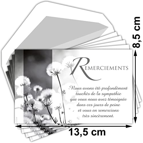 Afie C5264 Pack of 5 Thank You Cards 135 x 85 mm with 5 White Envelopes - Dandelion Flowers, yellow, Lot de 5 - Image 4