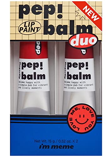 I'm Meme Compact - Oil Cut Pact 0.34 Oz + Pep!Balm Duo | Two Shades In One Set (001 Recharger & 003 Pause) Bundle #TOP5