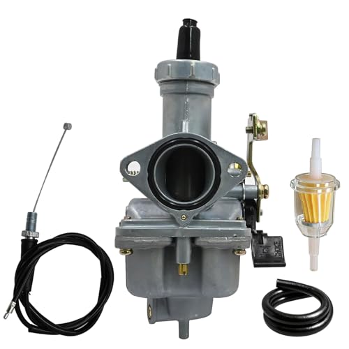 SecosAutoparts Carburetor with Throttle Cable Compatible with Honda 200 NX125 TR200 XL125S XL200R XR200 XR200R 1979-2002