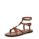 Sam Edelman Women's Teeni Flat Sandal, Rich Cognac, 11