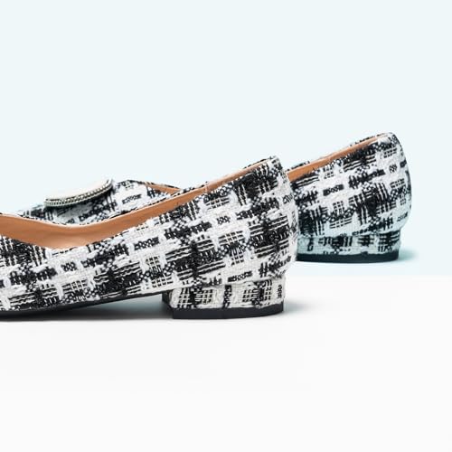 C.Paravano Women's Flats Pointed Toe Flats for Women Designer Ballet Flats Leather Flats Shoes for Women Dressy Casual Work Office Party Shoes3