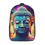 XJmoney Mochila con figura de Buda de 17 pulgadas, mochila para niños, mochila escolar para estudian...