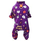 犬 ハロウィン コスチューム 変装 コスプレ 猫 ペット 仮装 暖かい 袖あり ポリエステル カバーオール 抜け毛防止 脱毛保護 犬ウェアー コスプレ 活動 (XL,パープル)