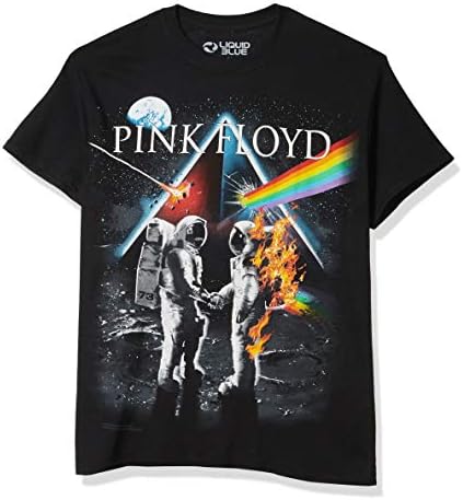 Liquid Blue Camiseta unissex adulto padrão Pink Floyd Bright Side