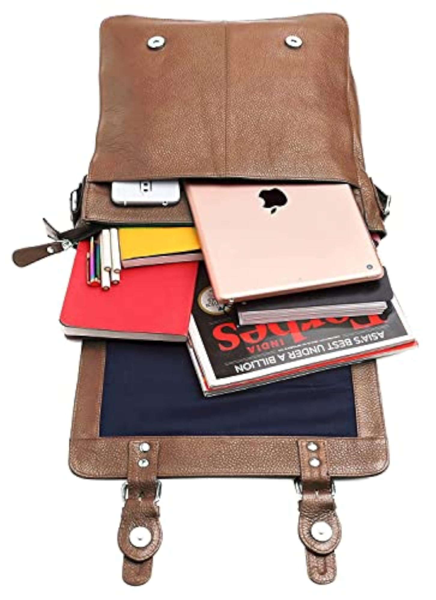 Leather Sling Messenger Bag for Men, Stylish Design