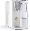 Countertop Reverse Osmosis Water Filter, Chills Purified Water 40°F, 6 Stage w/UV RO Filtration System, Removable Water Pitcher, Removes 1K+ Impurities NSF 372 & 58, Large Capacity & Quick Dispense