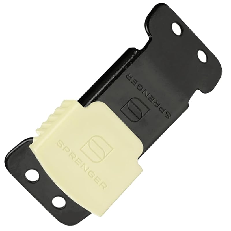 Fivela de Engate Rápido ClicLock para Coleira de Pinos Herm Sprenger em Aço Inoxidável Preto com Jaqueta Fluorescente 2.25 mm