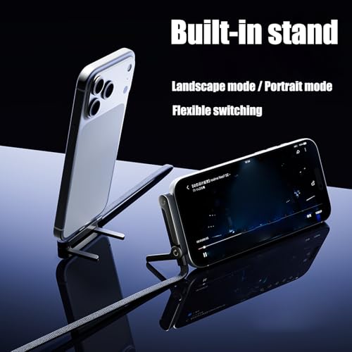 Fpbiagoq Sideways Phone Charger, 2-in-1 Invisible Holder Charger Cable, 240w Fast Charging Cord with Built-in Phone Stand for Smartphones Tablets (1PC) by Fpbiagoq - Image 7