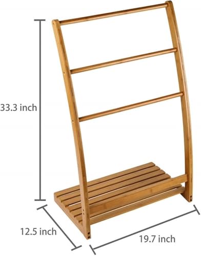3tiertowelrackquiltrackstandbamboostandingtowelrackfreestandingbeachtowelholderrackstanddryingrackwithbottomstorageshelfforlivingroombedroom Urban Country Home Decor 3 tier towel rack quilt rack stand bamboo standing towel rack free standing beach towel holder rack stand drying rack with bottom storage shelf for living room bedroom urban country home decor