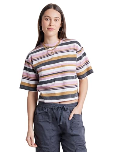 UNIONBAY Retro Multi Stripe Short Sleeve T-Shirt