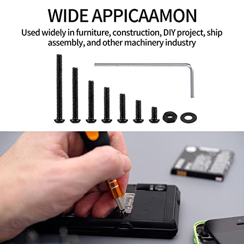 410 Pezzi M2 Viti a Brugola Testa Svasata, Acciaio...