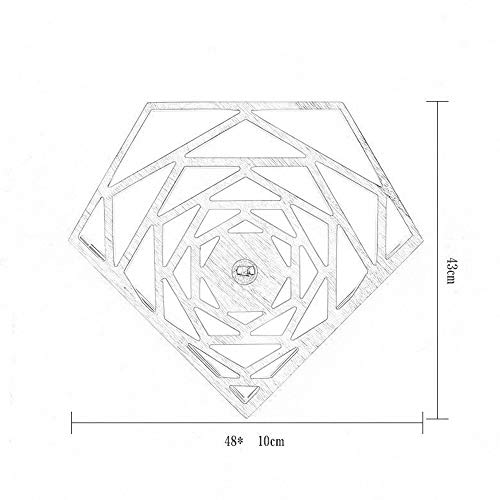 Modernes appliques murales en bois massif LED géométriques éco