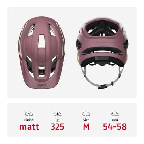 Casco MIPS ABUS Cliffhanger rojo talla M para ciclismo de senderos exigentes 3