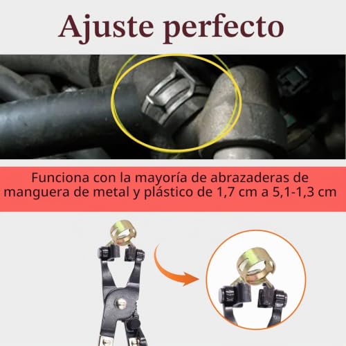 Miniatura 4 de Juego De Alicates Para Mangueras Con Estuche. Juego De Alicates De Abrazaderas De Manguera. Juego De Pinzas Especiales Con Cable Rojo