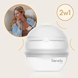 LIONELO MILKY 2W1 Kolektor Pokarmu i Silikonowy Laktator Ręczny Kolektor Mleka Odciągacz Pokarmu Bez BPA Podciśnienie 60 ML Łatwe Czyszczenie Dyskretny Wygodny
