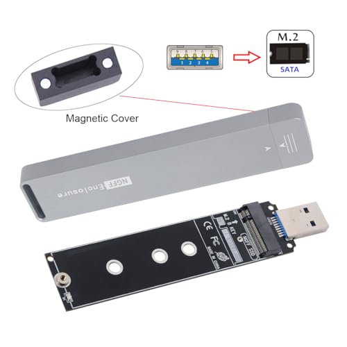 Adaptador USB 3.0 a M.2 SATA 2280 SSD con Chipset ASM1153E miniatura 4